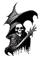 grim reaper puppet master tattoo design idea