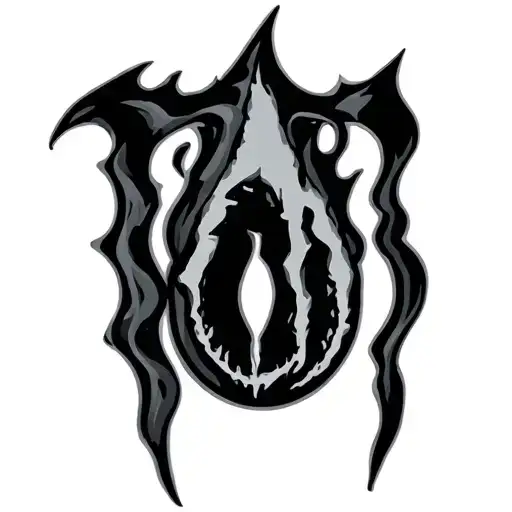 "monster energy" symbol as a tear drop tatoo tattoo design idea