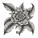 Negative Space tattoo design idea