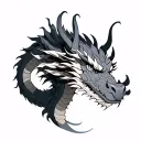 mitsu tomoe dragon tattoo design idea