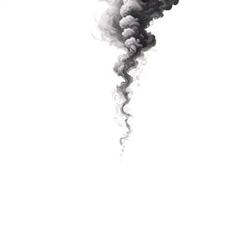 Coverup Clouds and Smoke tattoo design idea