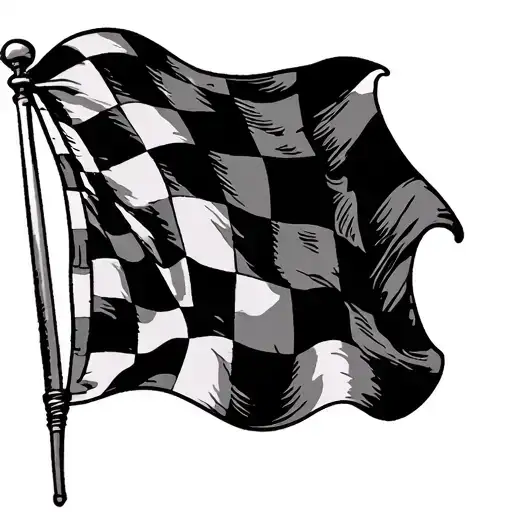 Checkered Flag tattoo design idea
