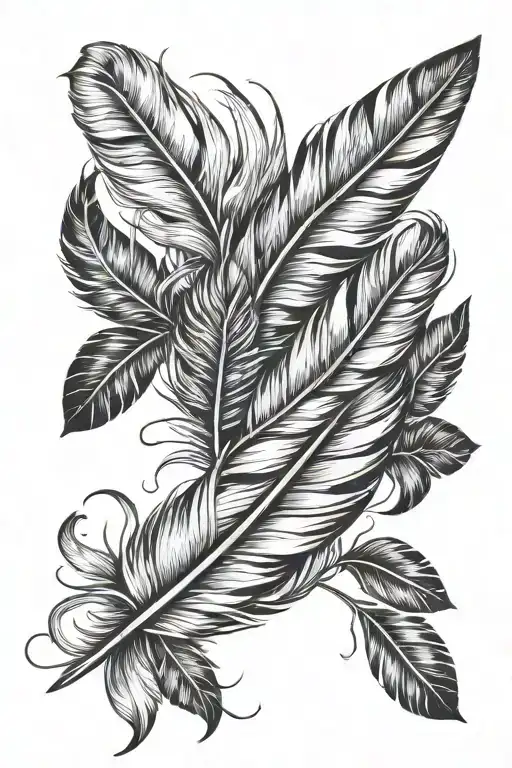 feathers forearm tattoo men tattoo design idea