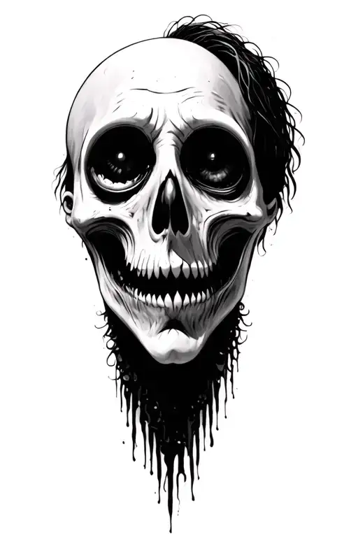 tim burton style tattoo design idea