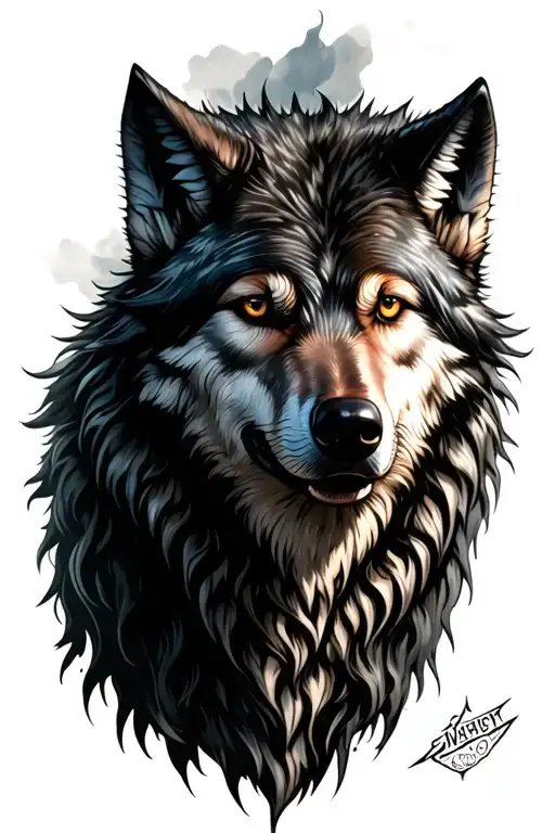 Wolf Fenrir Tattoo tattoo design idea