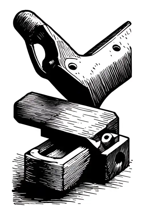 carpenter's tool tattoo design idea
