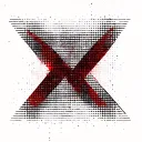 Abstract geometric pattern with red highlights as gap fillers tattoo design idea