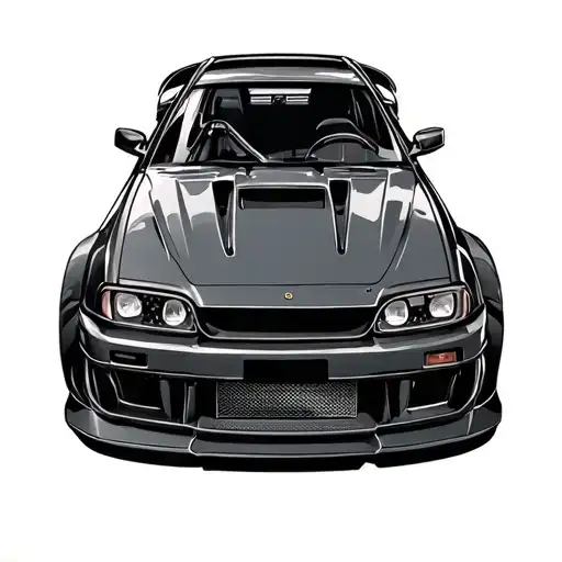 many different sports cars tattoo design idea