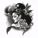 equanimity tattoo design idea