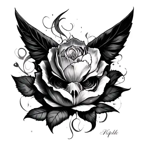 Nipple tattoo design idea