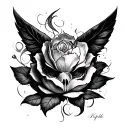 Nipple tattoo design idea