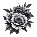 I am an owned submissive whore using only flowers tattoo design idea