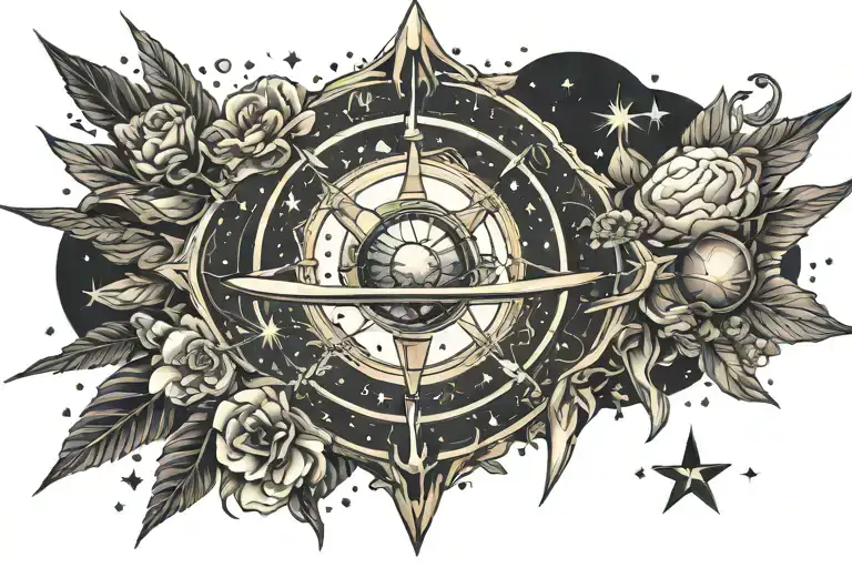 for Aspera Ad Astra" space tattoo design idea