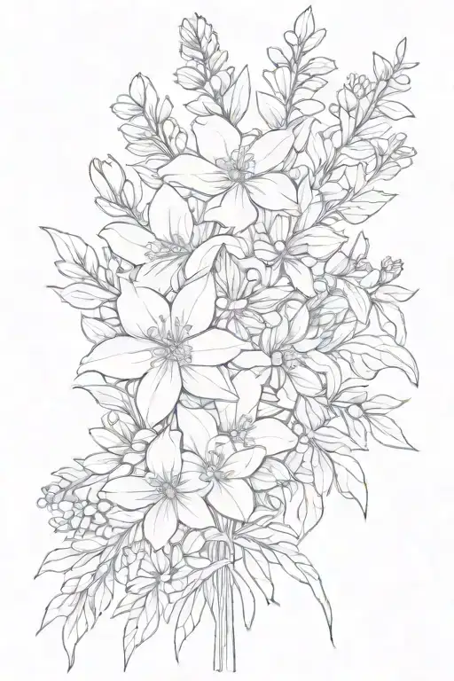 bouquet of wildflowers held together by bandaid  tattoo design idea