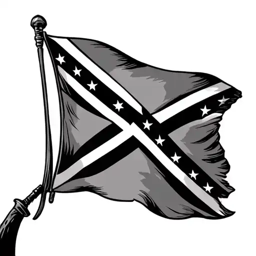 Rebel Flag tattoo design idea