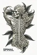 Spinal tattoo design idea