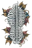 Spinal tattoo design idea