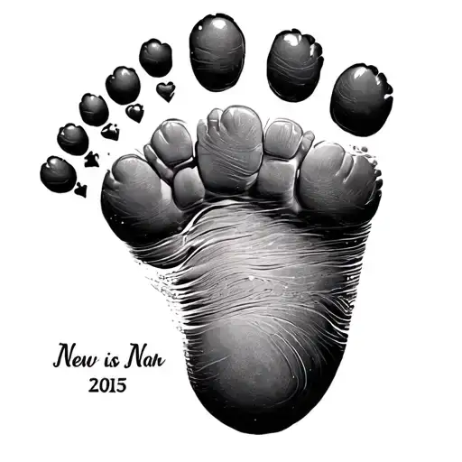 new born baby foot print with name and date tattoo tattoo design idea