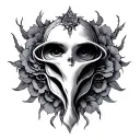 Vulva tattoo design idea