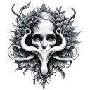 Vulva tattoo design idea