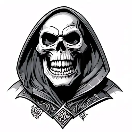skeletor tattoo design idea
