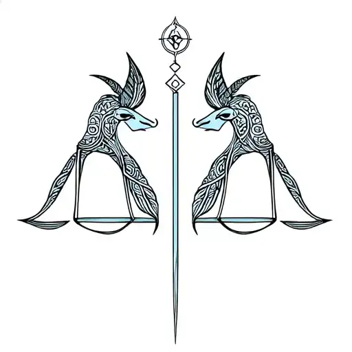 tauras gemini and libra zodiac sign symbols tattoo design idea