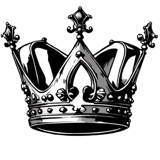 crown with the letter V combined with Crown, but the V should be a little bigger than the crown so that it sticks out a little tattoo design idea