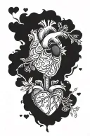 I love your heart daddy tattoo design idea