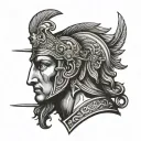 Alexander the Great tattoo design idea