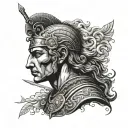 Alexander the Great tattoo design idea
