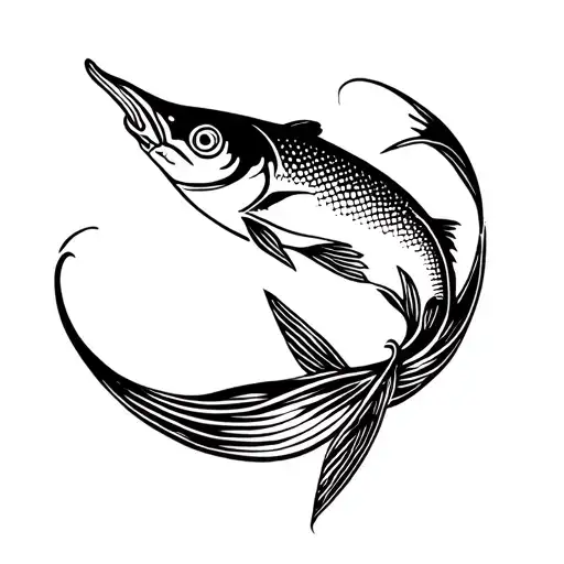 uncertainty in life, cunning, gaining experience, kindness, development, fish, winter, 21 tattoo design idea