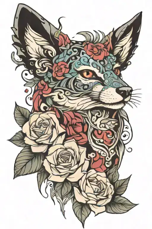 echo and karma tattoo design idea