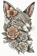 echo and karma tattoo design idea