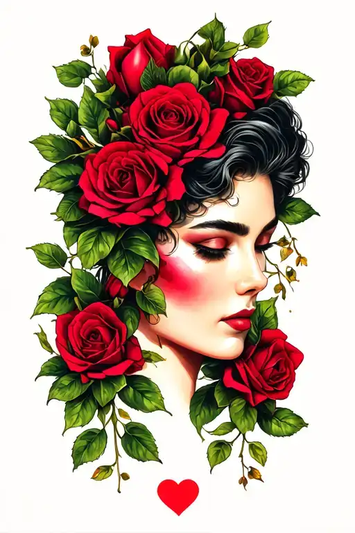 flash tattoo design idea for Valentine's Day tattoo design idea