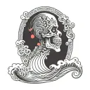 i have learned to kiss the wave that throws me against the rock of ages  tattoo design idea