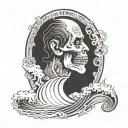 i have learned to kiss the wave that throws me against the rock of ages  tattoo design idea