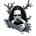 Not even ghost are this empty suicideboys related tattoo design idea