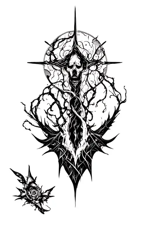 Blasphemous tattoo design idea