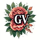 Initial GV tattoo design idea