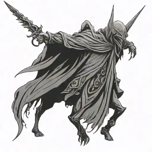 Nazgul from the lord of the ring  tattoo design idea