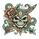 thong bikini bottom tattoo design idea