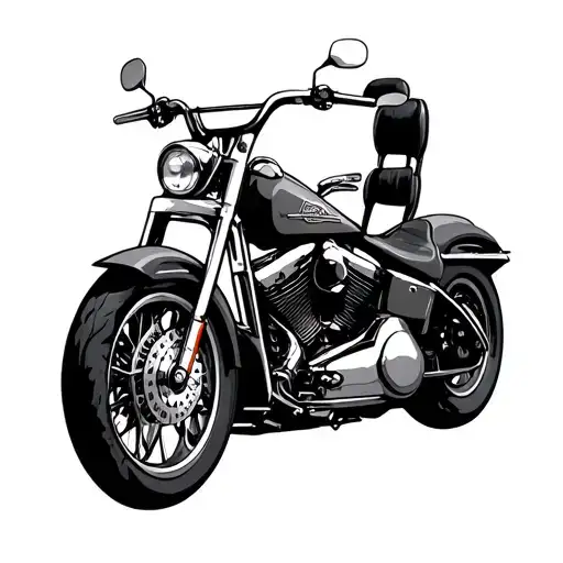 harley davidson motorcycle tattoo design idea