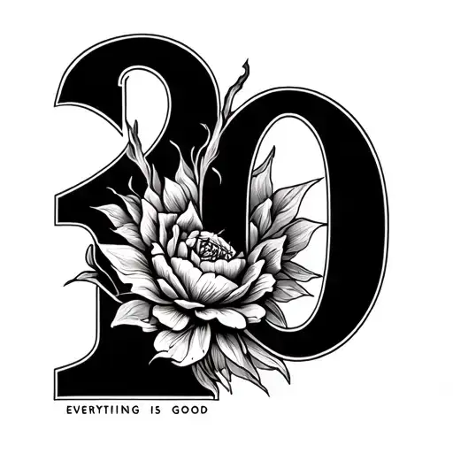 A tattoo that will symbolize the perception from zero to 100 means that no matter what we do, everything we do is good.  tattoo design idea