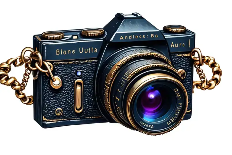 Book and camera charms bracelet tattoo tattoo design idea