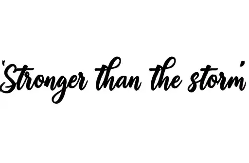 "Stronger than the storm " tattoo design idea