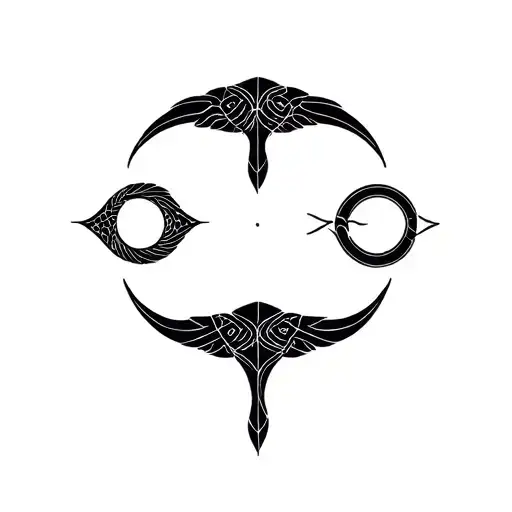 Pisces, Aries,Taurus zodiac symbol tattoo design idea