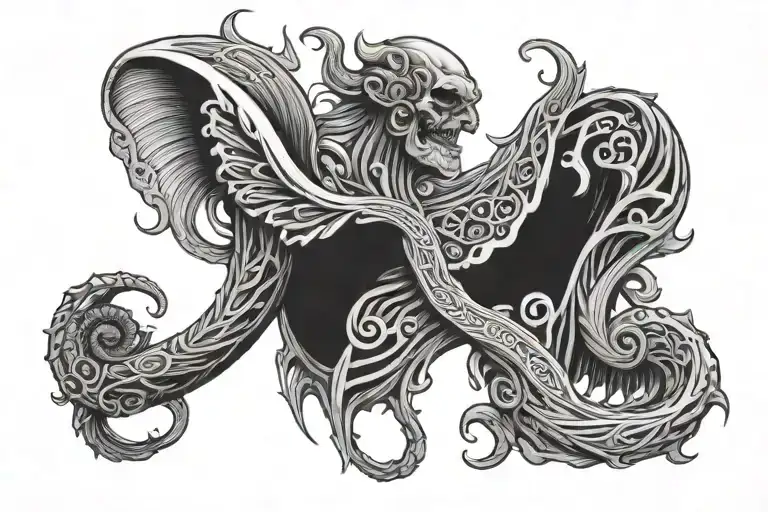 Rib tattoo design idea