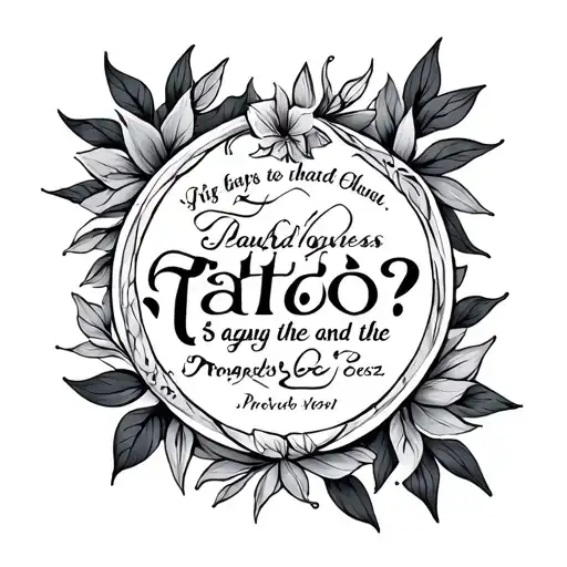 Proverbs 4 23 tattoo design idea