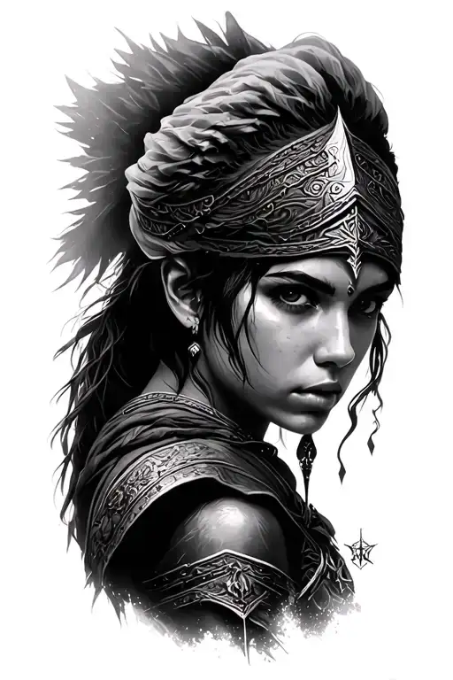 Assassins Creed Odyssey Kassandra  tattoo design idea