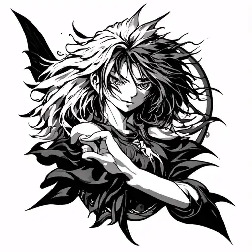 bleach and one piece with fairy tail anime hand tattoo  tattoo design idea